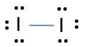 I2 iodine lewis structure